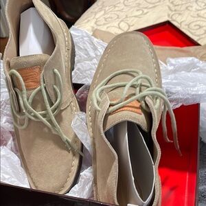 Clarks Men's Tan Suede Shoes